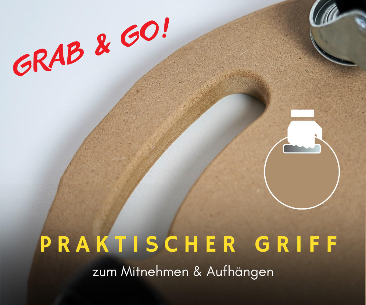 TRANSPORTROLLER 4er-Set mit 4 Rollen Rund 11x30x30 cm Traglast 100kg MDF Holzplatte Braun - Braun, Holzwerkstoff (30/30/11cm) - PROREGAL