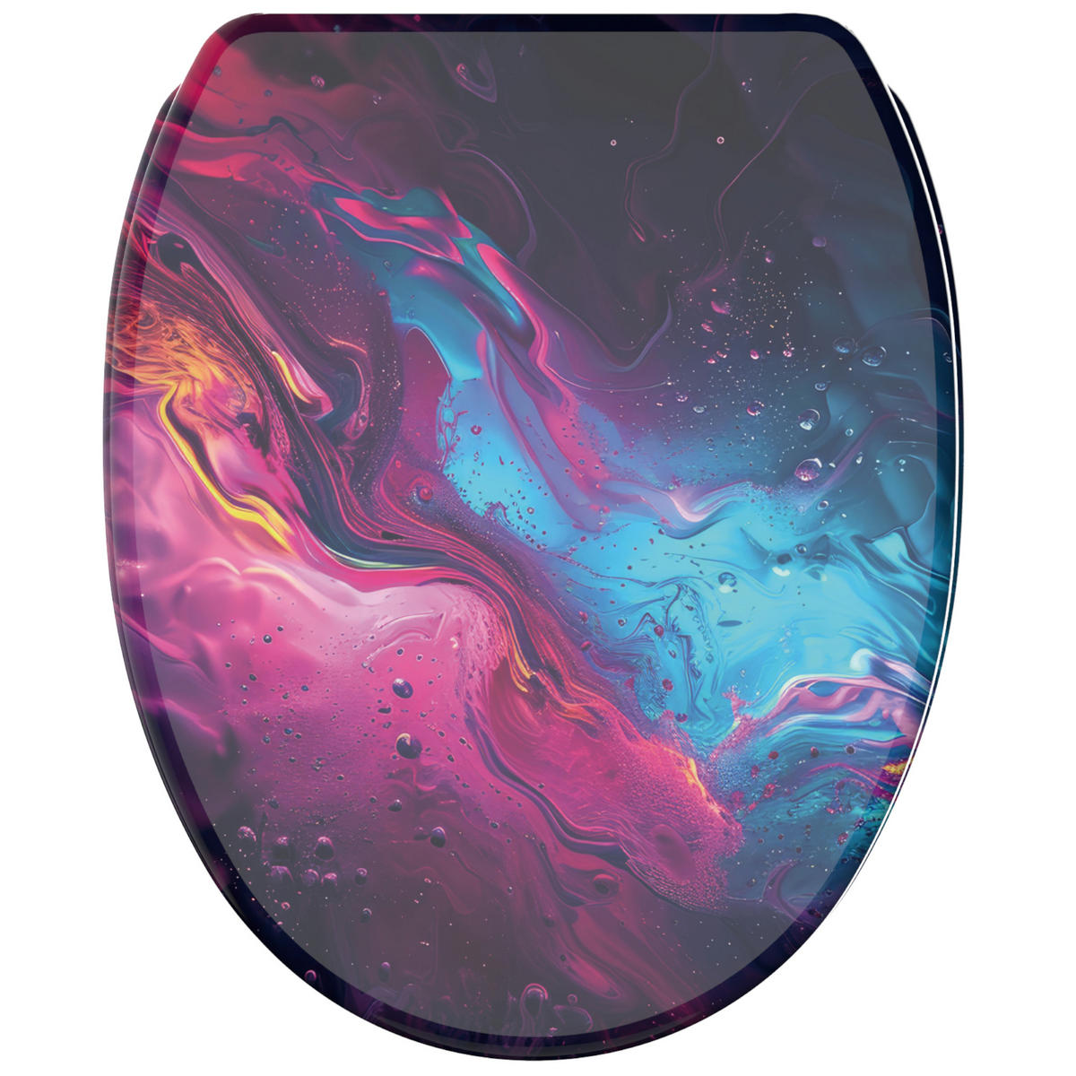 WC Sitz mit Absenkautomatik Lumen - Lila, Holzwerkstoff (38/6/47cm) - Sanilo