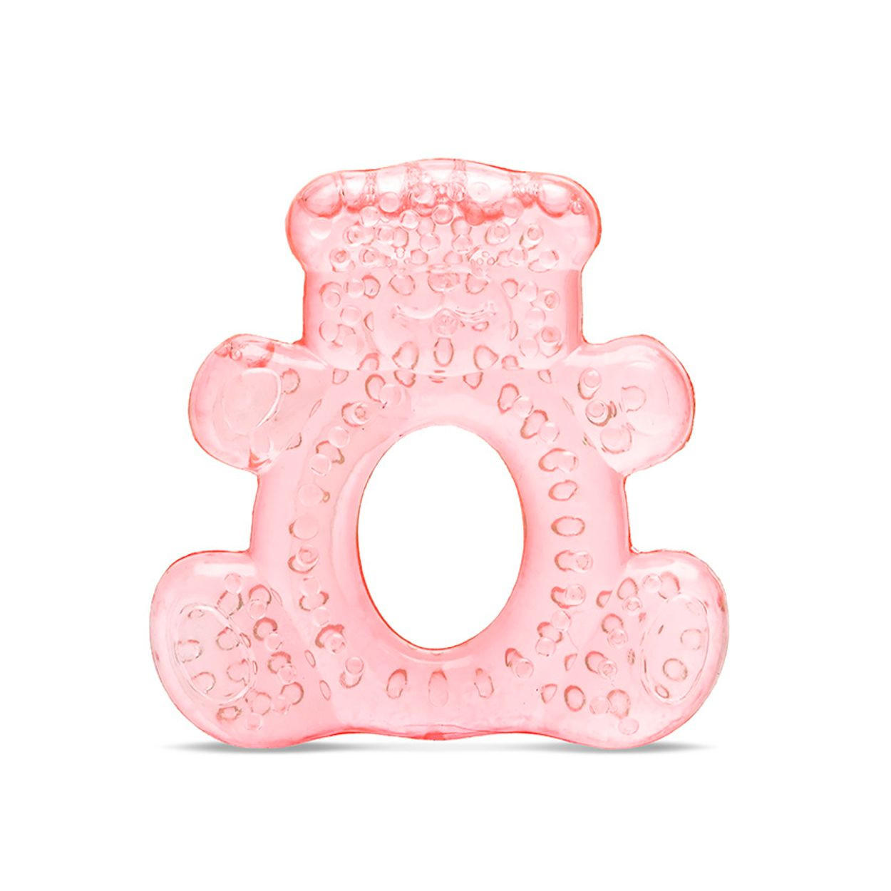 BEISSRING Bär pink Kühlbeißring Zahnungshilfe massiert lindert wassergefüllt - Pink, Kunststoff (8/9cm) - Lorelli