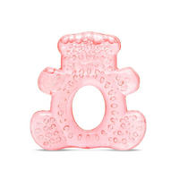 BEISSRING Bär pink Kühlbeißring Zahnungshilfe massiert lindert wassergefüllt - Pink, Kunststoff (8/9cm) - Lorelli