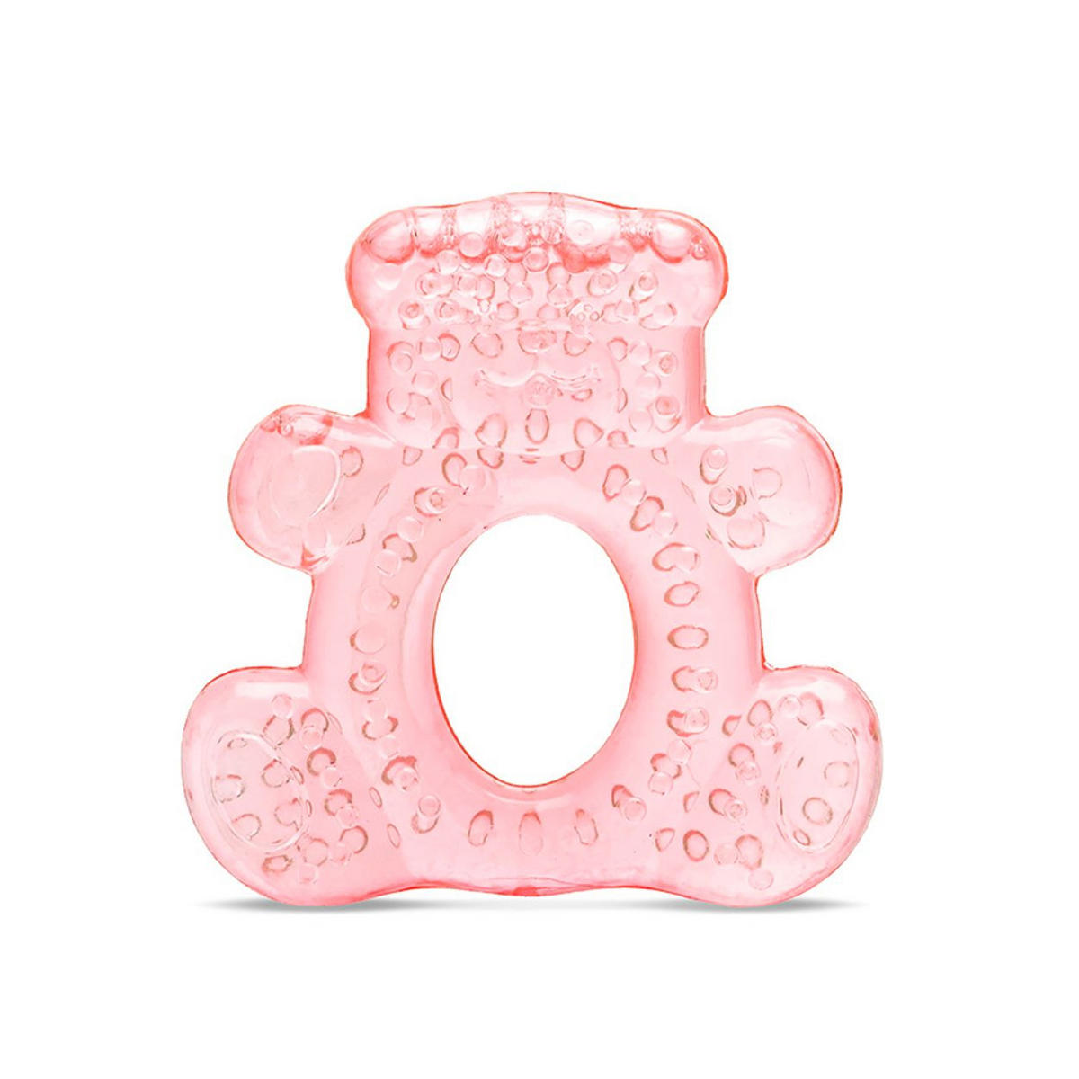 BEISSRING Bär pink Kühlbeißring Zahnungshilfe massiert lindert wassergefüllt - Pink, Kunststoff (8/9cm) - Lorelli
