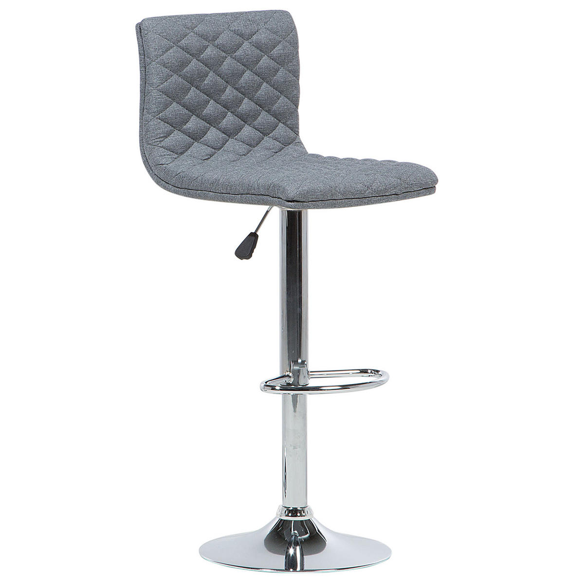 BARHOCKER 2er-Set Polsterbezug Grau Orlando - Grau, Textil/Metall (38/110/38cm) - Beliani