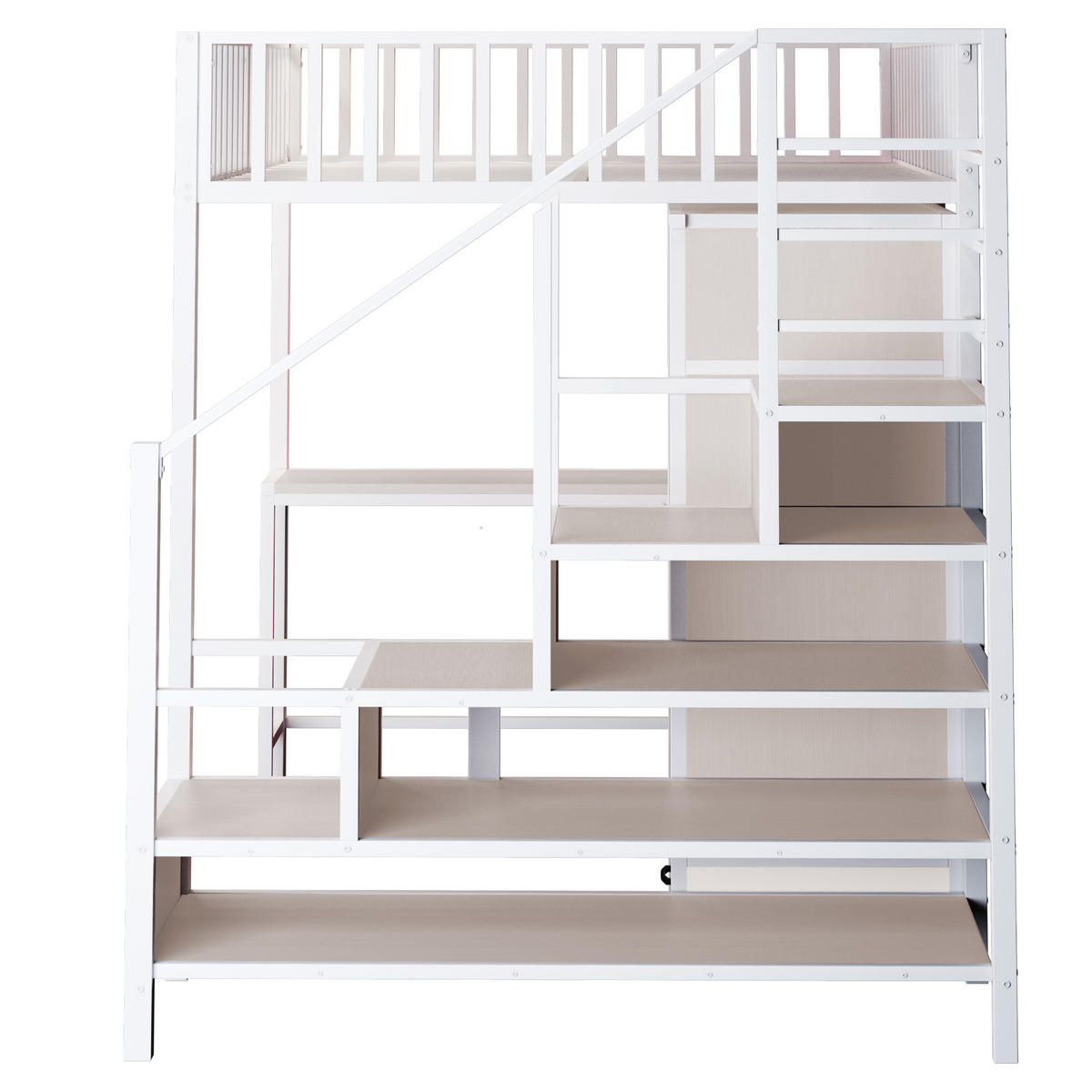 HOCHBETT Metall 140/200 cm Weiß - Weiß, Metall - Raumix