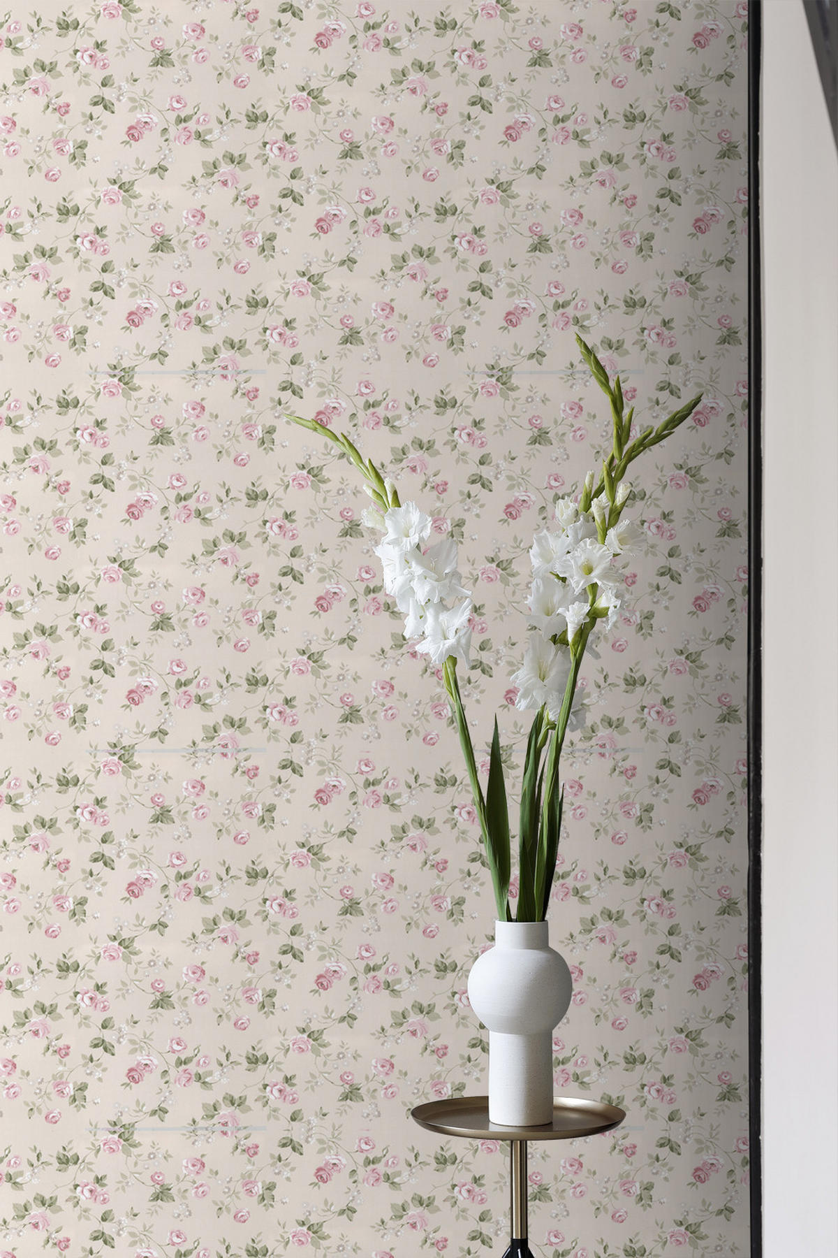 TAPETE Blumen 53 cm x 10 m - Pink, Papier (53/1000cm) - Sanders & Sanders