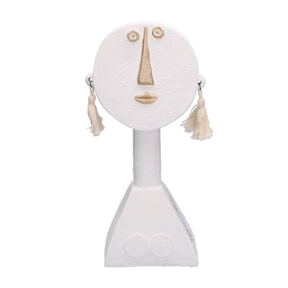 DEKORATIVE FIGUR Weiß 15/8/30.5 cm H228000002 - Weiß, Keramik (8/30.5/15cm) - Rituali Domestici 