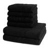 FROTTIERSET Cashmere feeling 6-teilig - Schwarz, Textil (50/100cm) - Ross