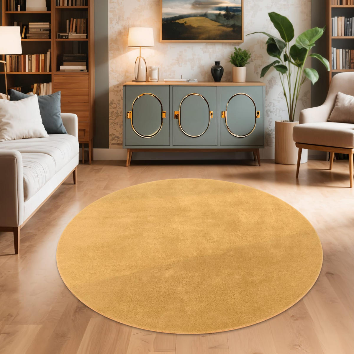 SOFT 380 GELB 200D - Gelb, Kunststoff (200/200cm) - Paco Home