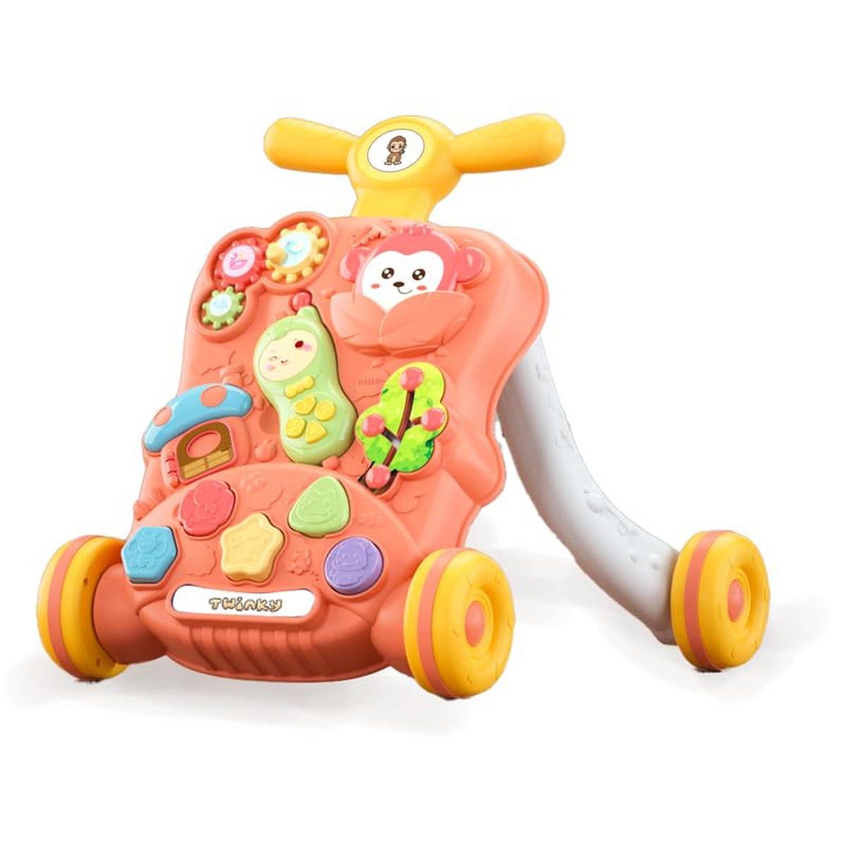 LAUFLERNWAGEN mit Spielbret Rosa - Pink, Kunststoff (46/44/44cm) - Twinky