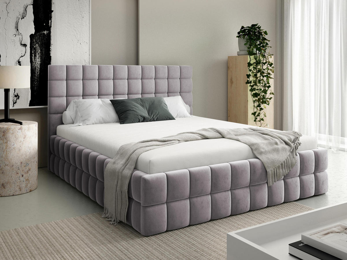 POLSTERBETT Ardea - Rosa, Holz/Textil (180/200cm) - MIRJAN24
