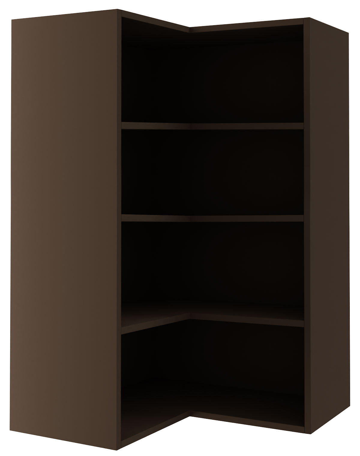 ECKHÄNGESCHRANK Essen W14/60 Weiß Hochglanz / Eiche Artisan Matt 60 / 60 / 96cm - Weiß Hochglanz/Eiche Artisan, Holz/Holzwerkstoff (60/96/60cm) - Feldmann-Wohnen