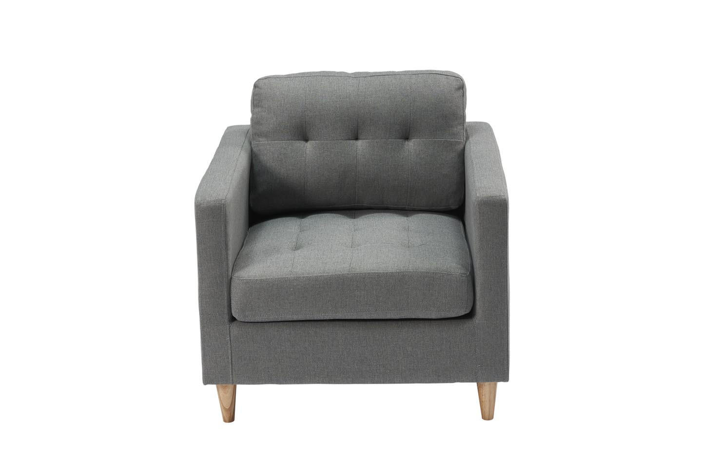 SESSEL grau - Grau, Holz (80/82/84cm) - ebuy24