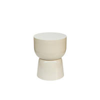 BEISTELLTISCH Kian - Weiß - 46/35.5/35.5 cm - Weiß, Metall (35.5/35.5/46cm) - Livingfurn