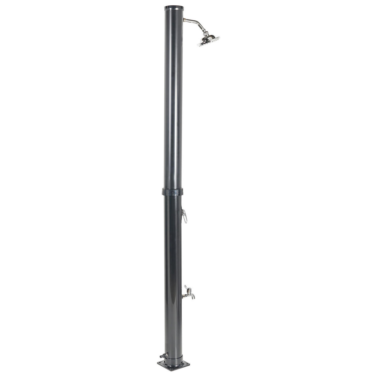 GARTENDUSCHE Schwarz Elqui - Schwarz, Kunststoff (16/220/16cm) - Beliani