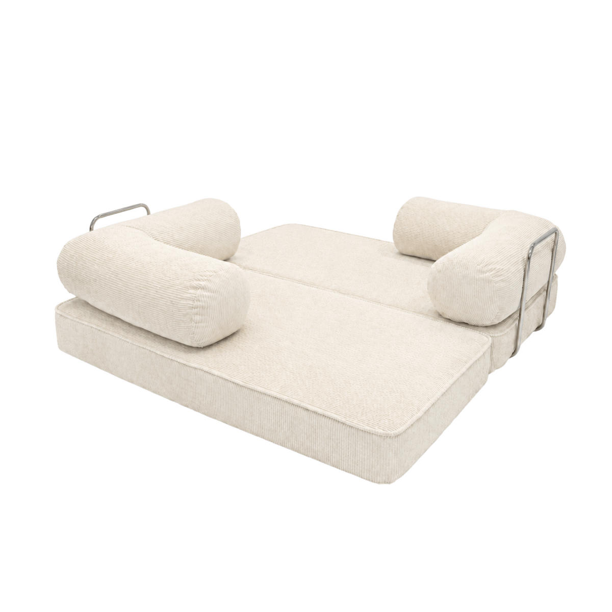 PREMIUM Design Sofa für zeitgenössische Innenräume Creme - Creme, Textil (200/70/100cm) - SURB