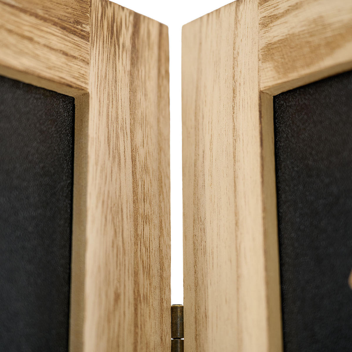 PARAVENT 3-tlg. 120/170 cm Braun Holz-Ornamentik - Braun, Holz (120/170/2cm) - Homestyle4u