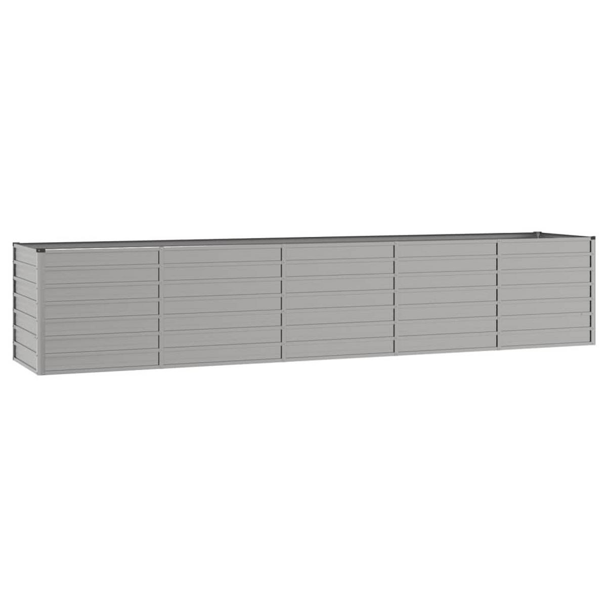 HOCHBEET aus Cortenstahl ISAK unten offen Metall 400x80x77 cm - Braun, Metall (400/77/80cm) - DELUKE