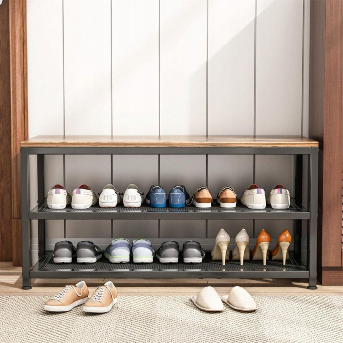 SCHUHSCHRANK, braun 73/30/45 cm - Braun, Holzwerkstoff (73/45/30cm)