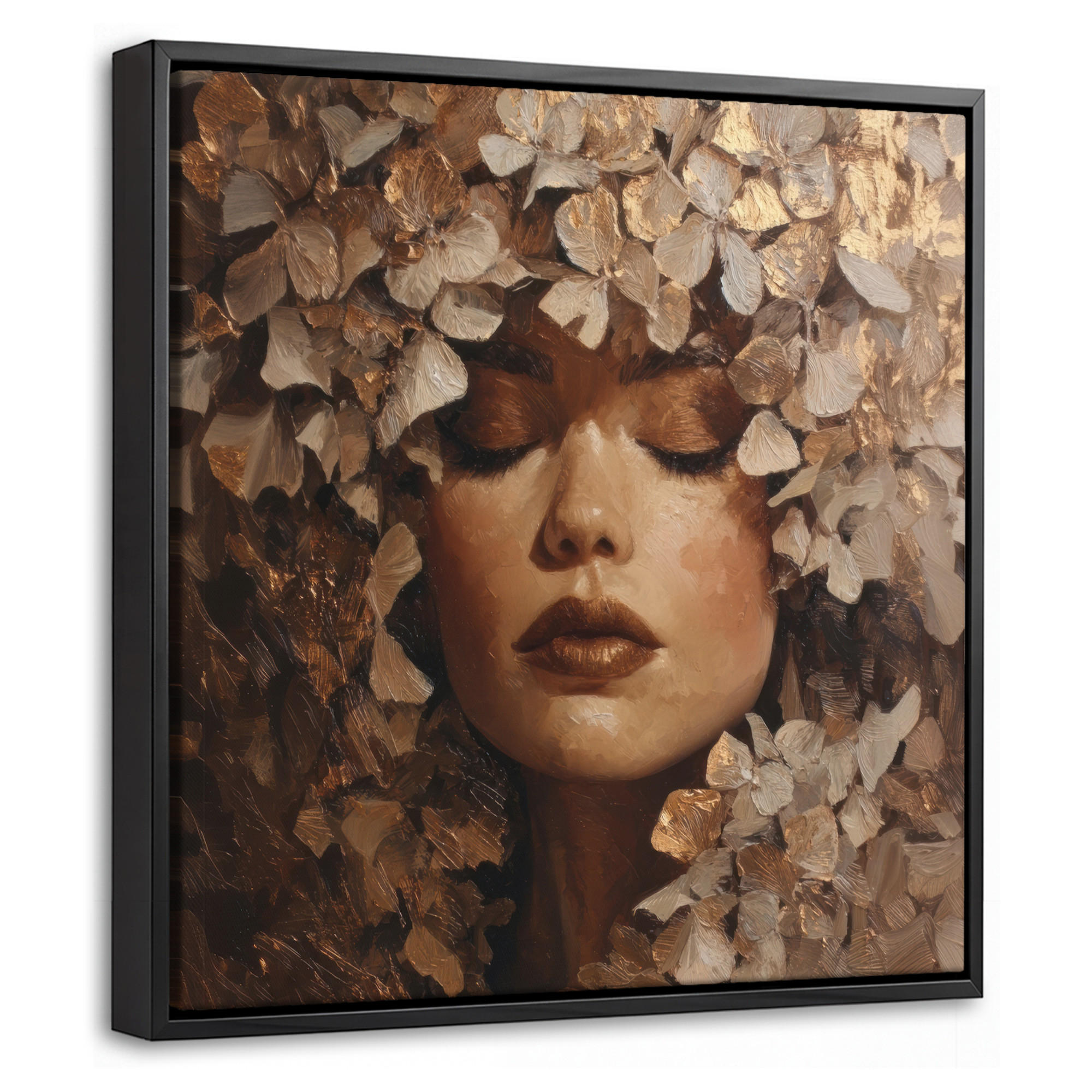 MuchoWow Leinwand Gold 20x20 cm