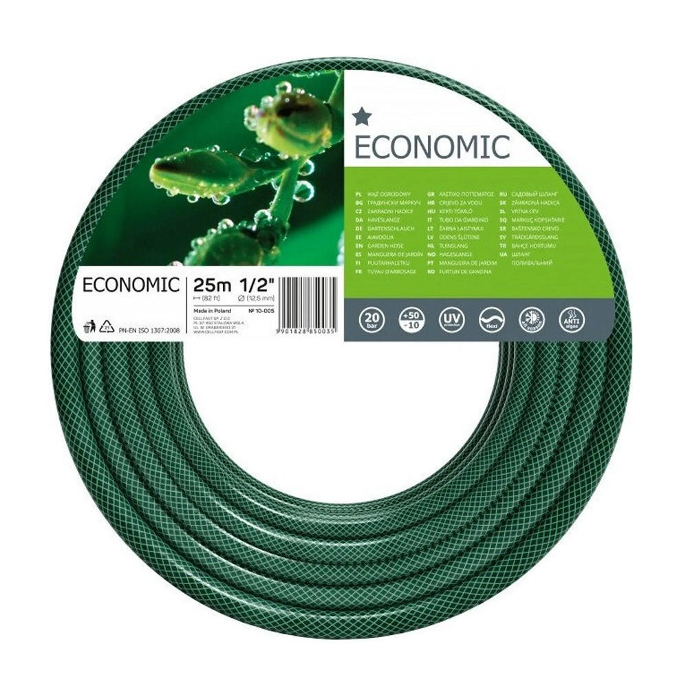 GARTENSCHLAUCH ECONOMIC 1/2" 25 m - Transparent, Kunststoff (2500cm) - Cellfast