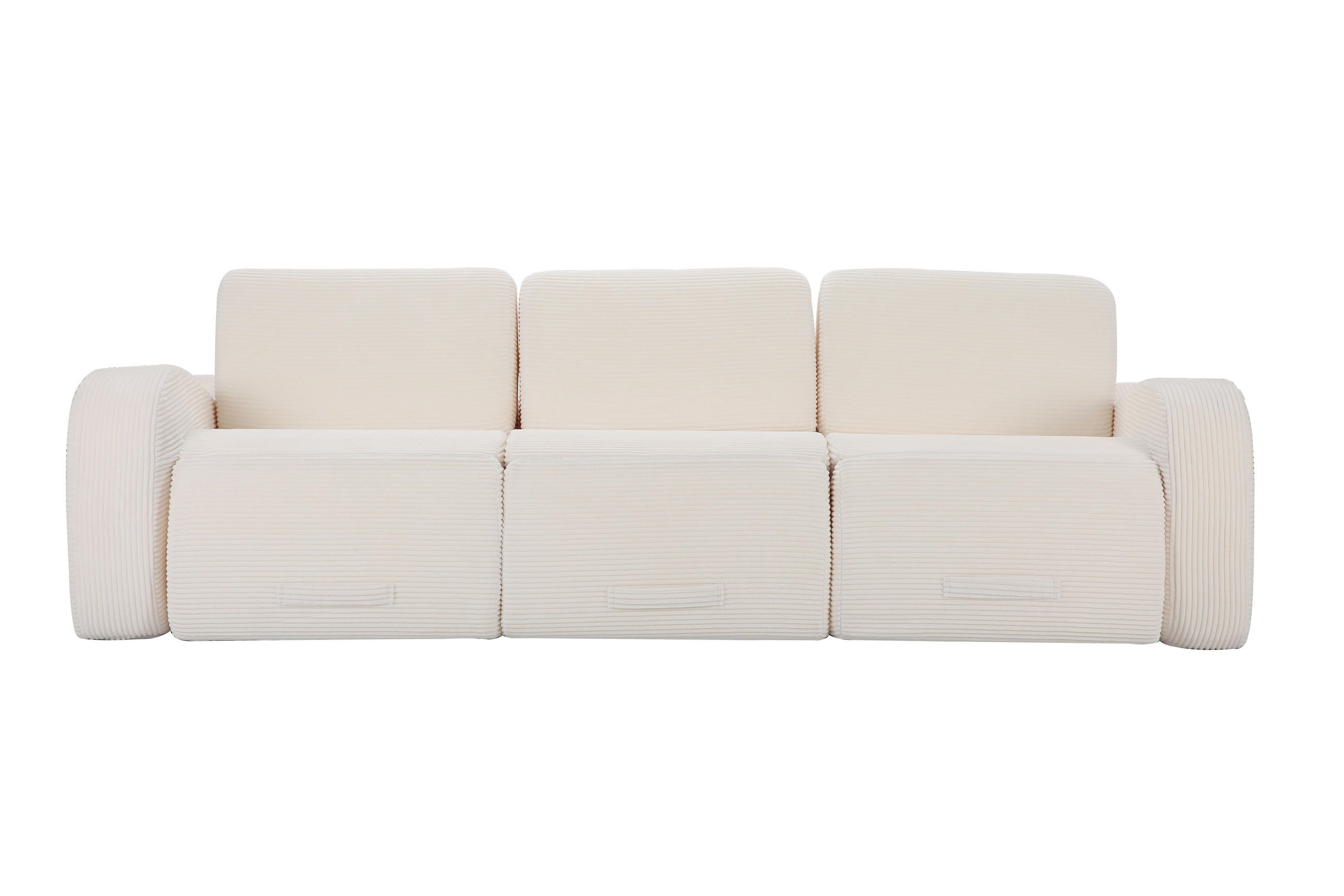 ECKSOFA 247/115/76 cm Beige mit Schlaffunktion - Beige, Textil (115/247cm) - Oxeza