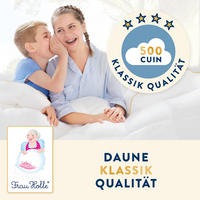 KINDERKISSEN KLASSIK Entendaunen weich - Weiß, Naturmaterialien (40/80cm) - Frau Holle