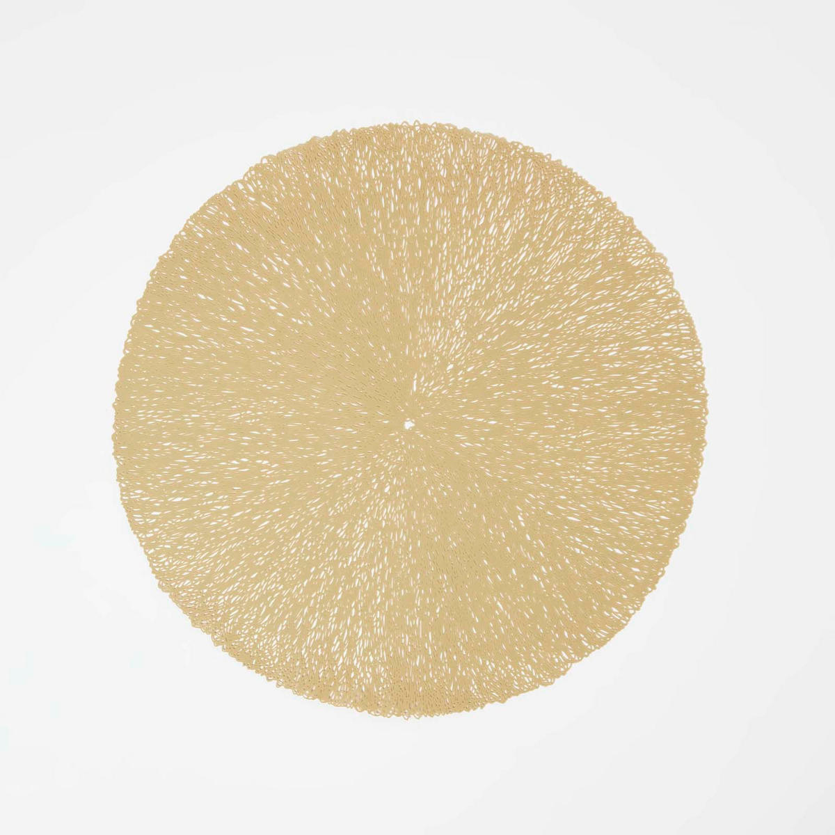 TISCHSET rund im 4er-Set, gold, 38 cm - Goldfarben, Kunststoff (38/38cm) - Homescapes