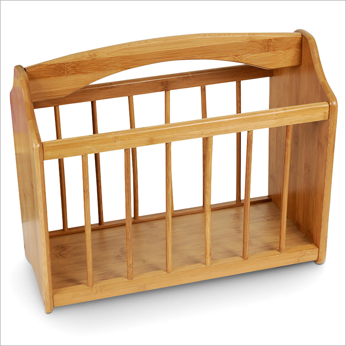 ZEITUNGSSTÄNDER - Hellbraun, Holz (33/21/42cm) - Relaxdays