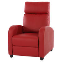 RELAXSESSEL Rot - Rot, Textil (72/105/92cm) - MCW