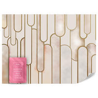 FOTOTAPETE für Wohnzimmer Abstraktion Art Deco 250x175 - Beige/Rosa, Papier (250/175cm) - Muralo