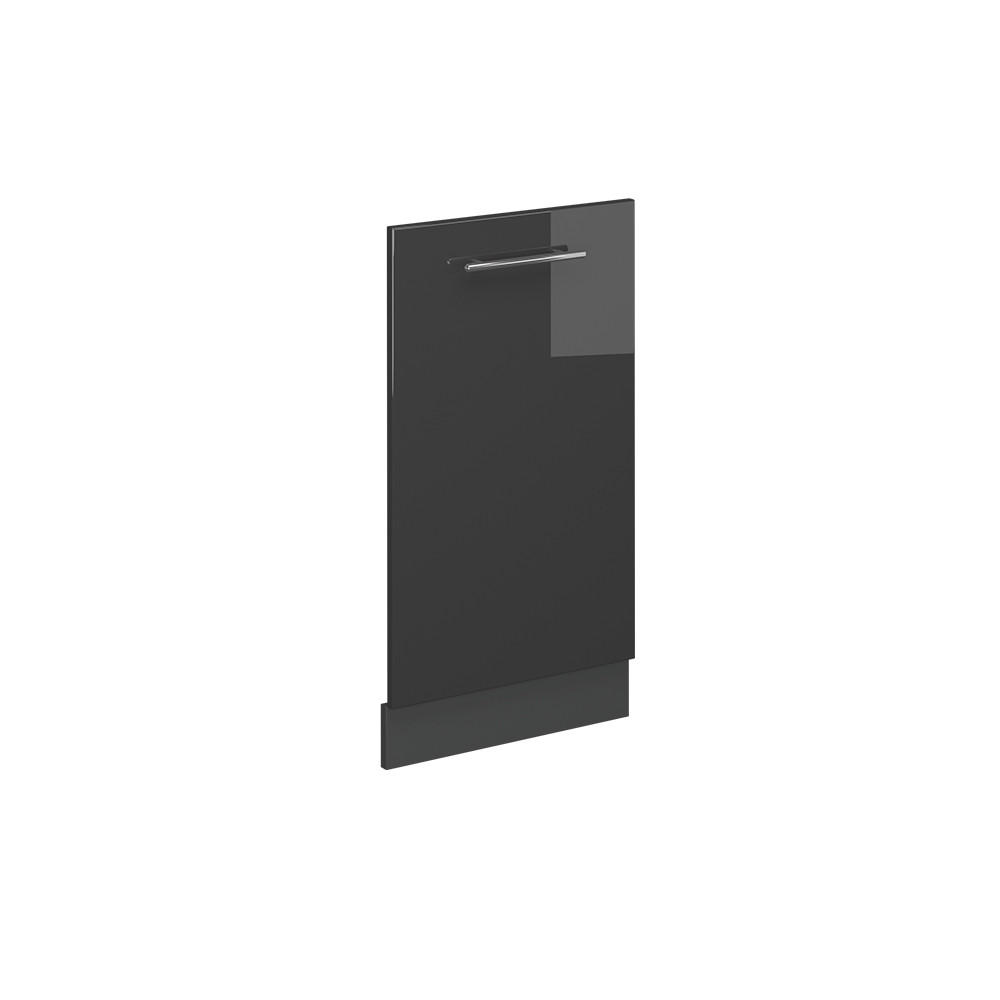 DISKMASKINENS FRONTPANEL Fame-Line Antracit högblank 45 cm utan bänkskiva Svart högglans, Antracit 81.8/45/1.6 cm