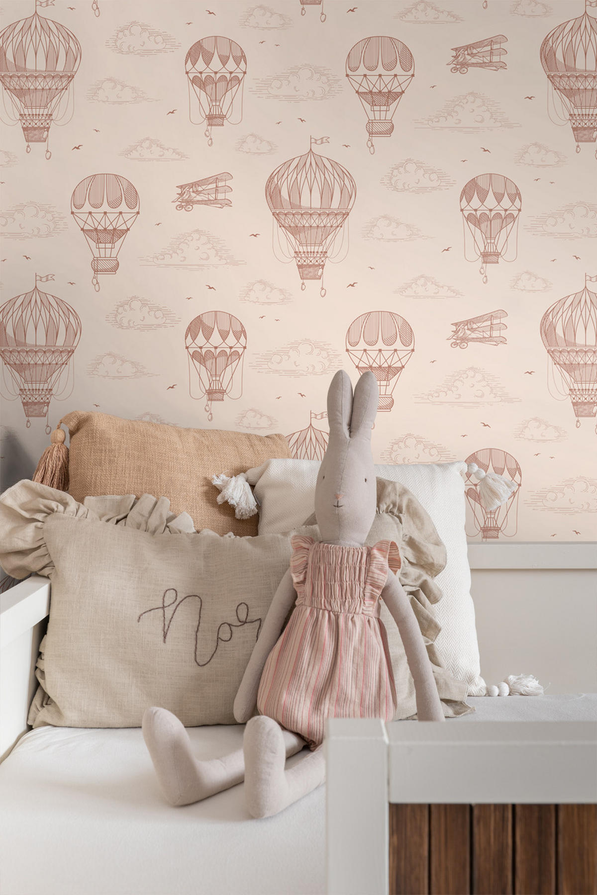 TAPETE Luftballons 50 x 900 cm - Pink, Papier (50/0.1cm) - ESTAhome