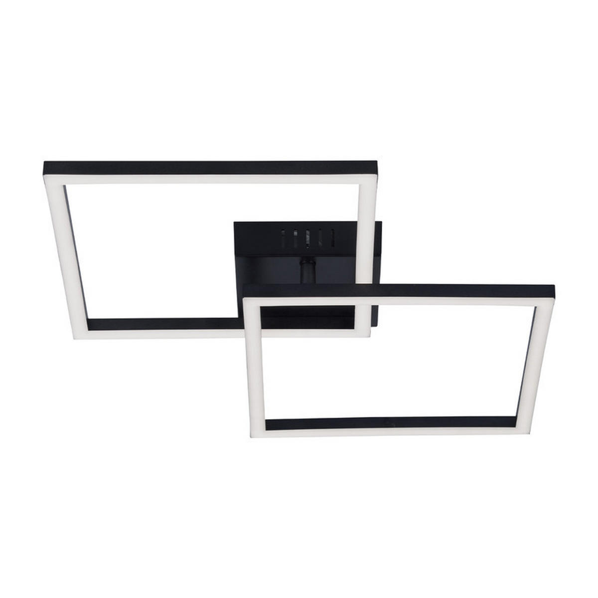 LED-DECKENLEUCHTE Krause 39.5/39.5/6.7cm - Schwarz, Kunststoff (39.5/39.5/6.7cm) - Nettlife