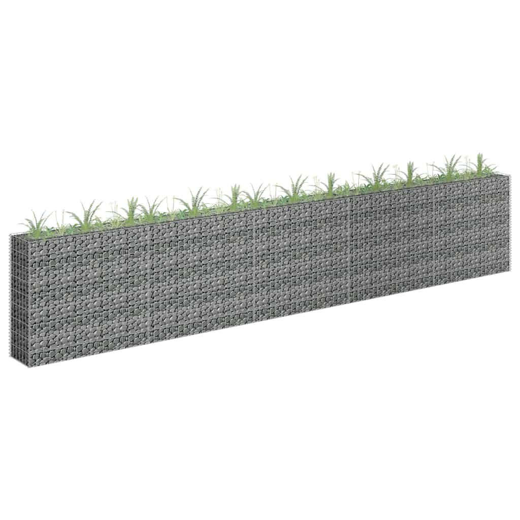 GABIONEN-HOCHBEET Verzinkter Stahl 450x30x90 cm - Silberfarben, Metall (450/90/30cm)