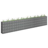GABIONEN-HOCHBEET Verzinkter Stahl 450x30x90 cm - Silberfarben, Metall (450/90/30cm)