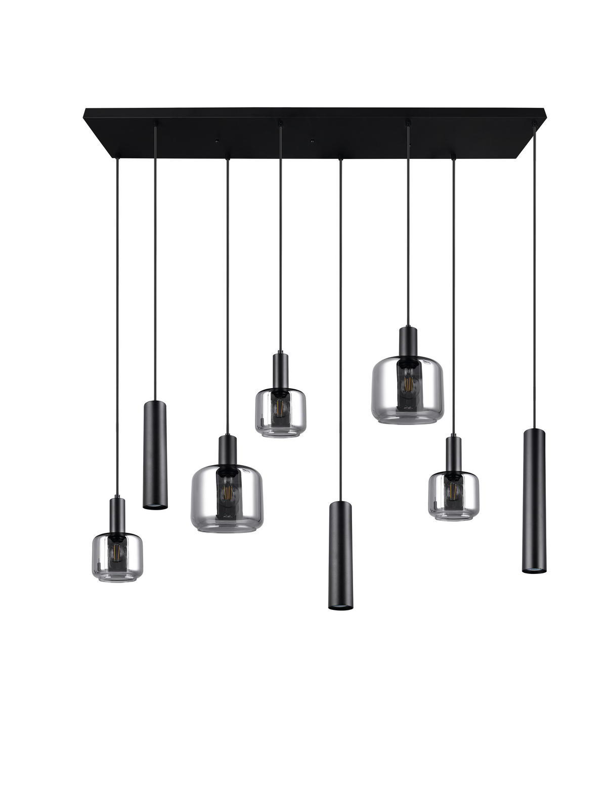 HÄNGELAMPE MATARO - Schwarz - 0/0/150 cm - Schwarz, Metall (118/118/150cm) - Trio Leuchten