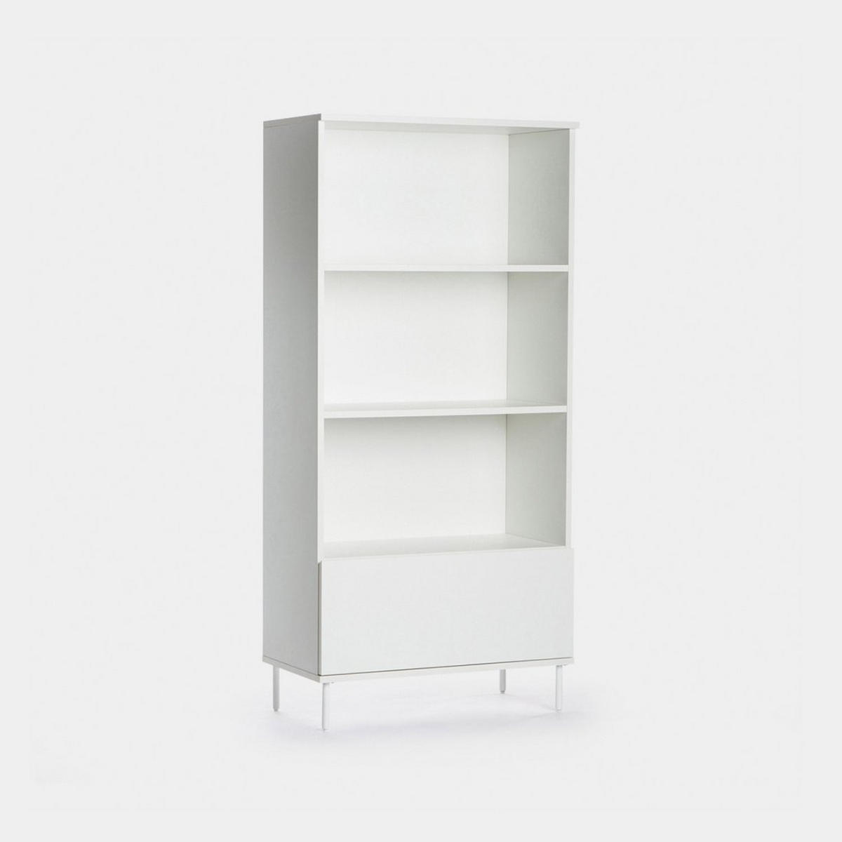 BÜCHERREGAL Esben Weiß 80 cm x 169 cm - Weiß, Holzwerkstoff (80/169/41cm)