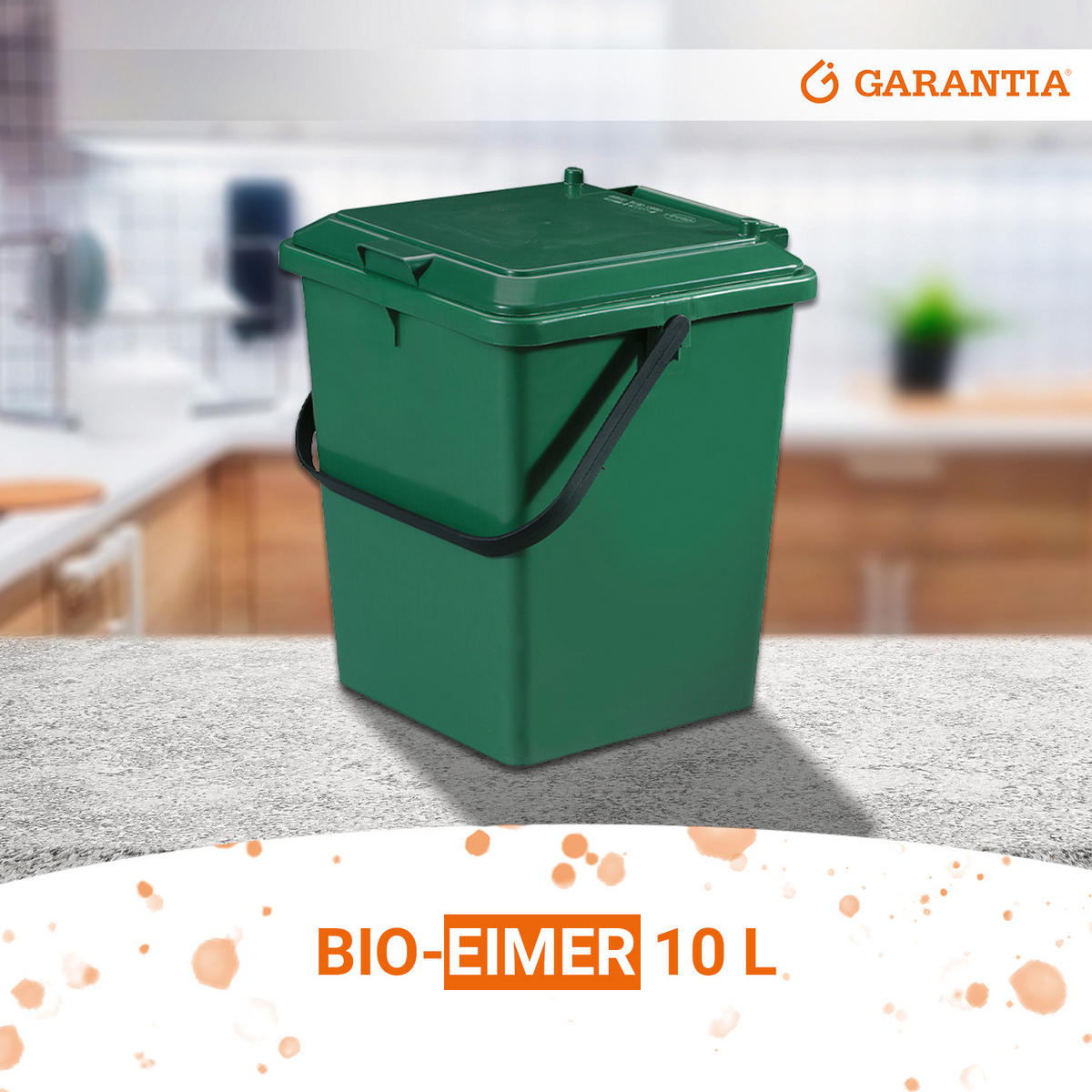 BIO-EIMER 10 L, grün - Grün, Kunststoff (25/30/23cm) - GARANTIA