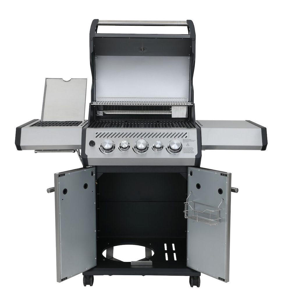 GASGRILL S-318 Schwarz mit 3 Hauptbrenner Schwarz/Silber - Silberfarben/Schwarz, Metall (137/119/64cm) - CHEFGASTRO