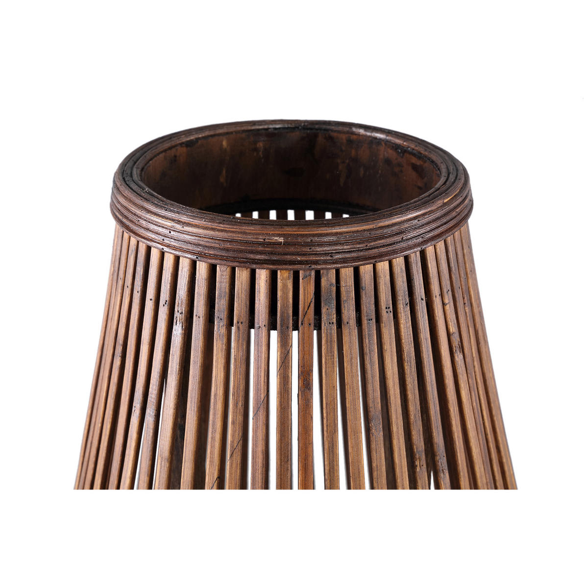 LATERNE Lysia Braun 35/35/68cm - Braun, Naturmaterialien (35/68/35cm) - PTMD Collection