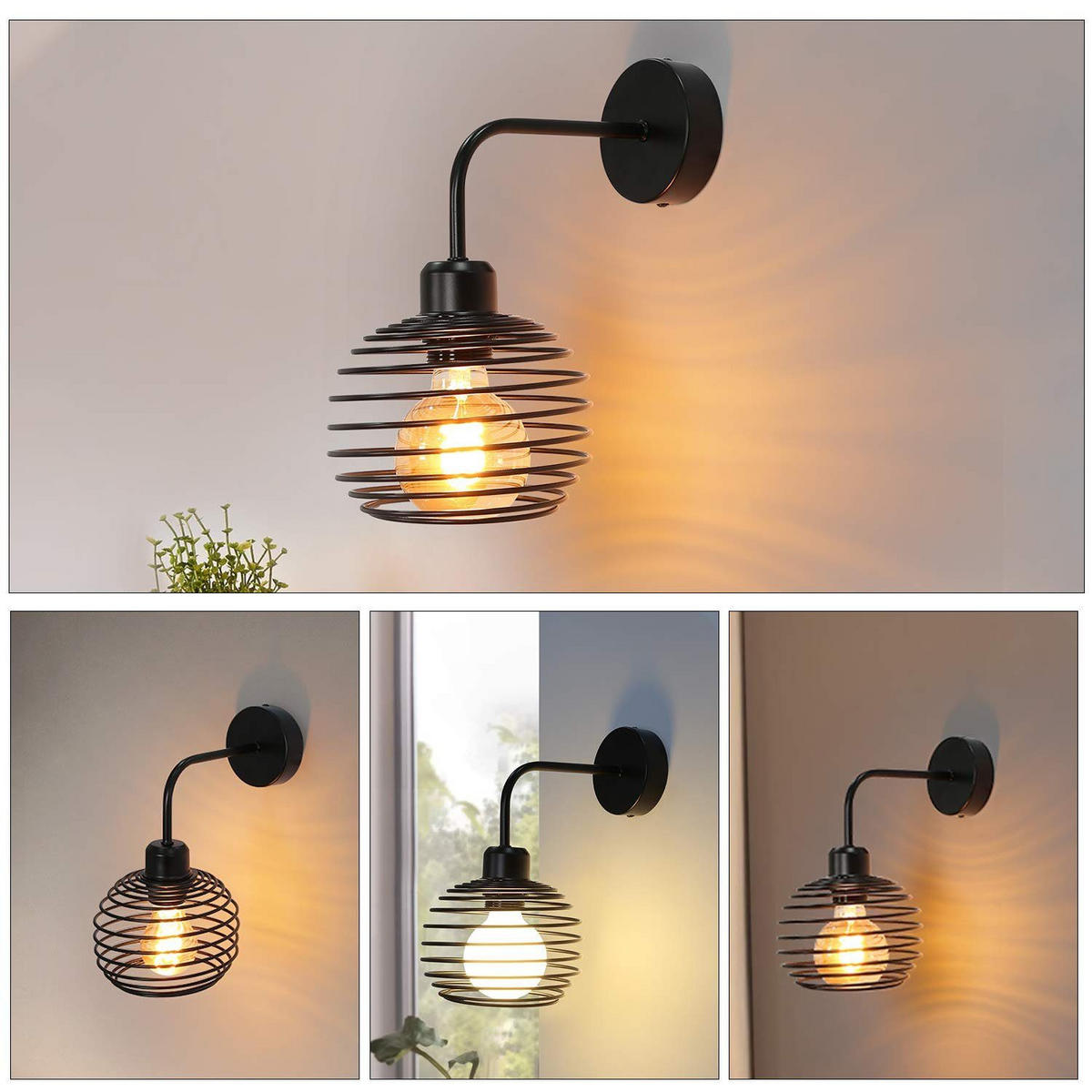 NÁSTĚNNÉ svítidlo Yarnell 23/15/27 cm - černá, kov (15/27/23cm) - Nettlife