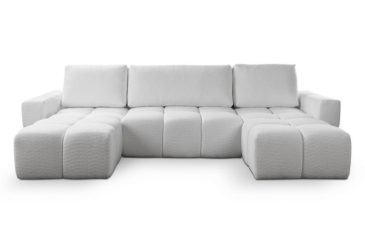 WOHNLANDSCHAFT U-Form Beige WOLKS - Beige, Textil (340/90/165cm) - Compleo24
