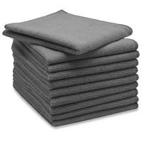 REINIGUNGSTÜCHER, 10er-Set, 32x32 cm, 80% Polyester, 20% Polyamid - Dunkelgrau, Textil (32/32cm) - Zollner