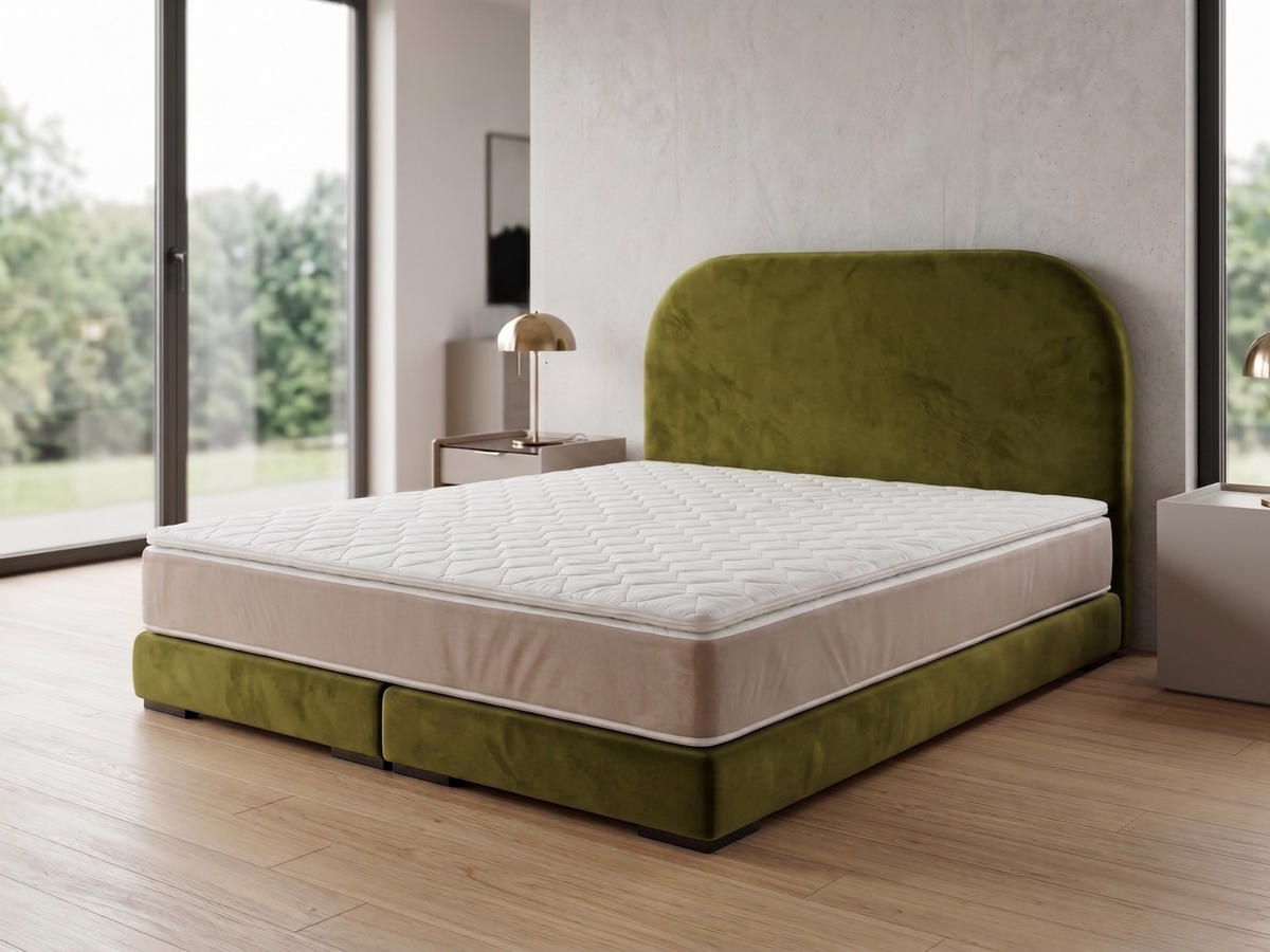 POLSTERBETT LEON1 200x 200 cm Farbe: Grün - Grün, Textil (200/200cm) - A&J MöbelLand
