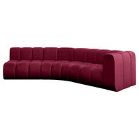 ECKSOFA modulares Sofa Karex-L1 - 308x194x70 cm Bordeauxrot - Bordeaux, Holzwerkstoff/Textil (308/194cm) - ALTDECOR