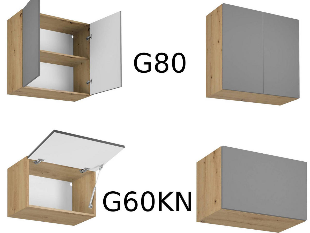 KÜCHENZEILE 360 cm - Langen KL3-M360 in Beige/Matt - Beige/Schwarz, Holz (360/248/58cm)