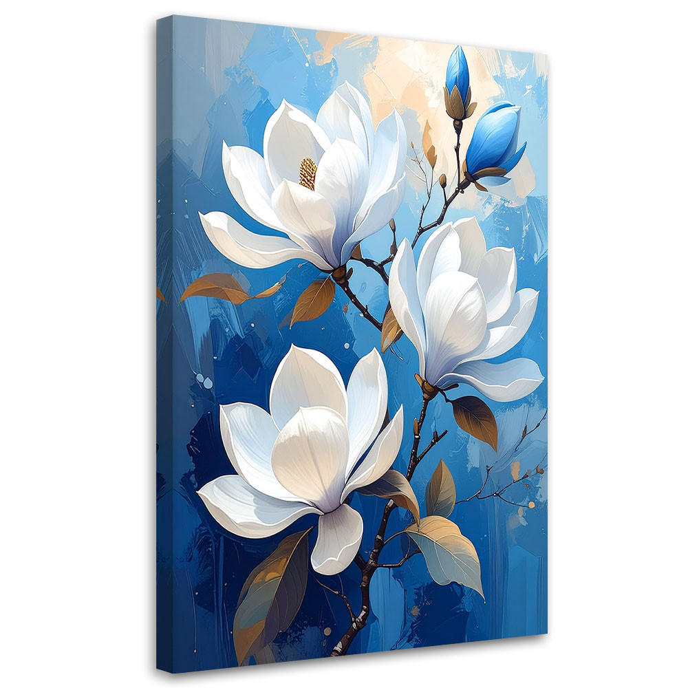 Feeby Leinwandbild, Blau 60x90 cm