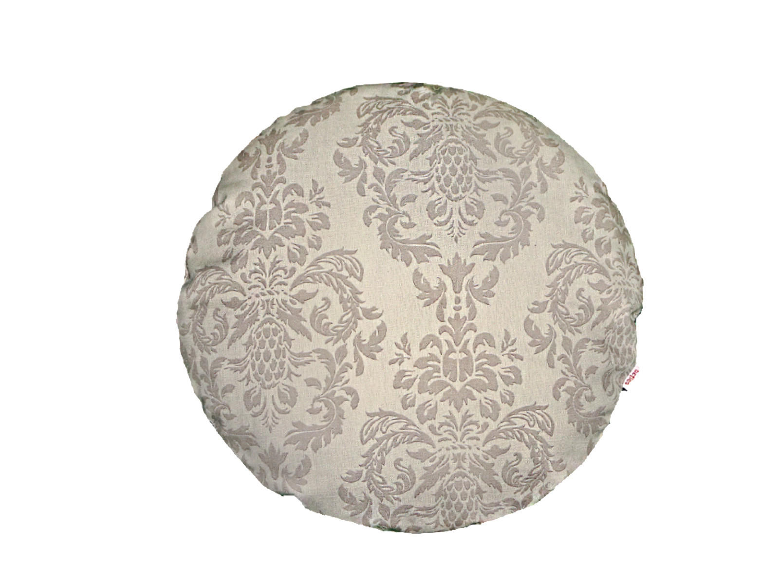 KISSENNHÜLLE Rund Epoche linen-taupe 40 cm Ø - Ecru, Textil (40/40cm) - beties Heimtextil