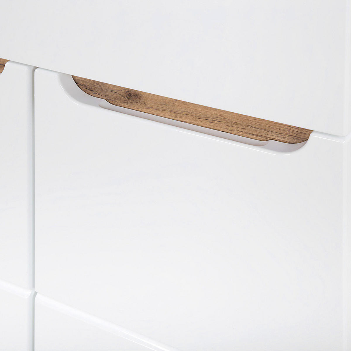 WASCHBECKENSCHRANK Solna-56 - Weiß, Holzwerkstoff (60/85/45cm) - Lomado