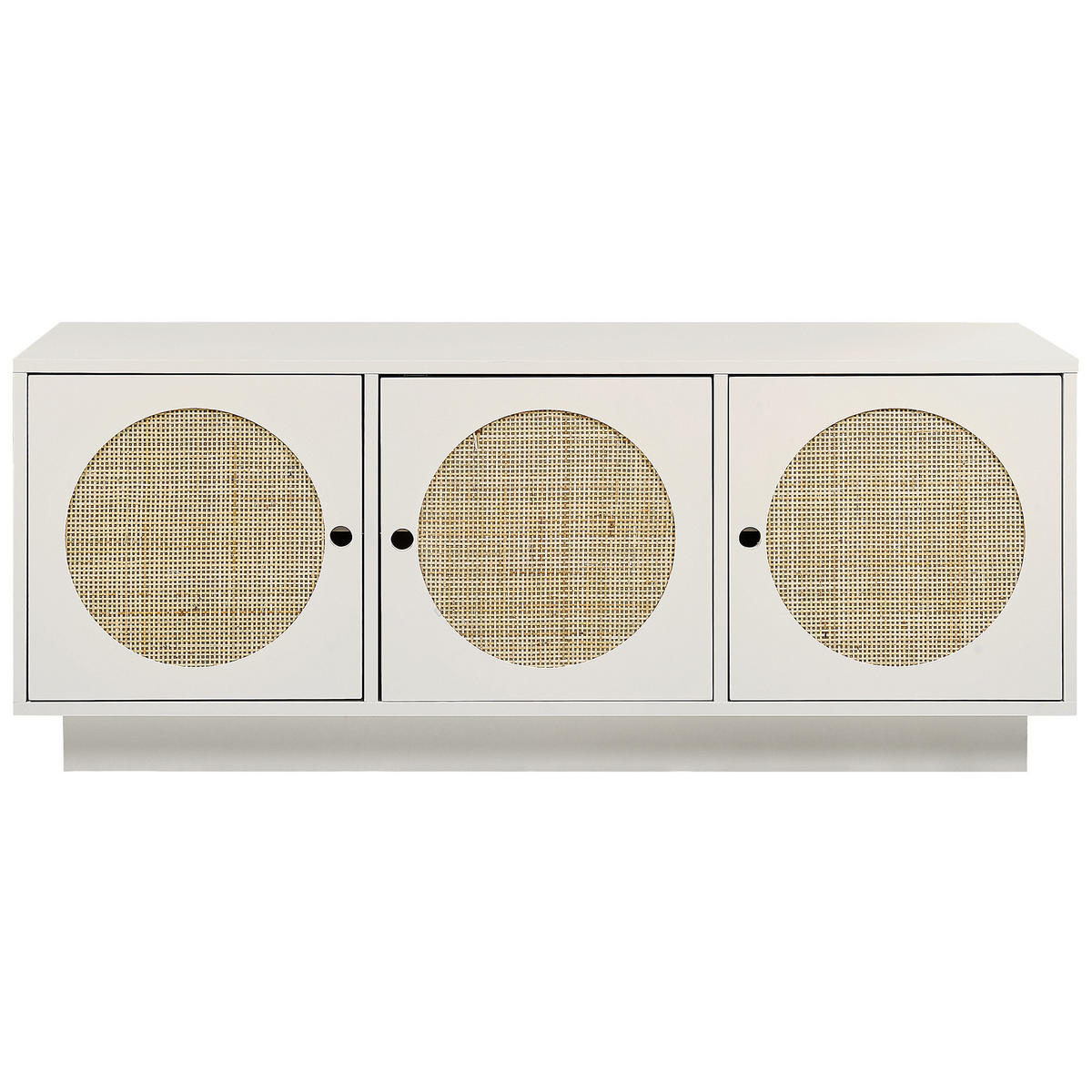 SCHRANK Weiß Uyuni - Weiß, Holzwerkstoff (120/40/40cm) - Beliani
