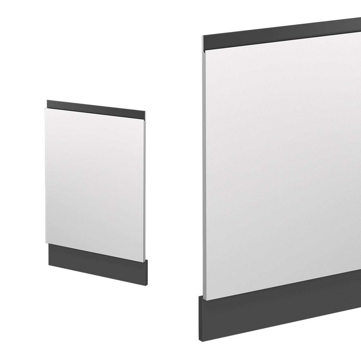 FRONTBLENDE R-Line Weiß 44.6 cm J-Shape, ohne AP - Anthrazit/Weiß, Holzwerkstoff (44.6/57.2/1.6cm) - Vicco
